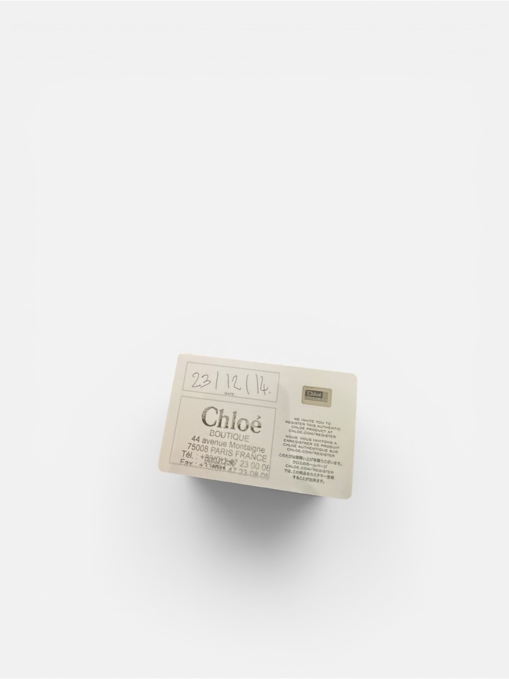 Chloé Lily Bow Zip Around Wallet - Grained Blue Leather Authentic COA CARD - Picture 6 of 15